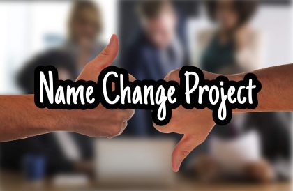 name change project graphic