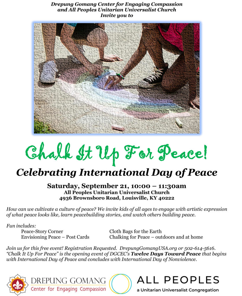 International Day of Peace- Chalk it up to Peace