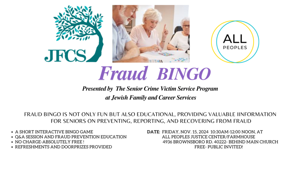 Fraud Bingo invitation