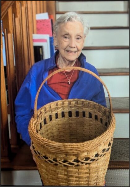 Edna Campbell, basket maker